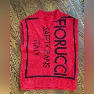 Fiorucci Vibrant Red Knit Top